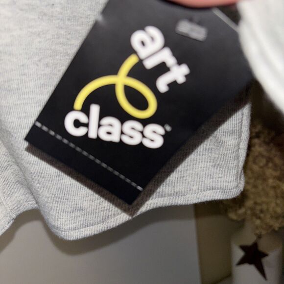 Art Class Boys Grey Button up L/S Fall Winter Shirt sizes S 6-7NWT - Picture 4 of 6